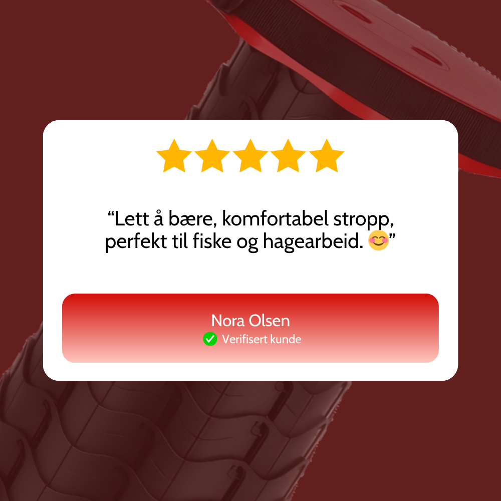 FlexSeat - Portabel sammenleggbar campingkrakk