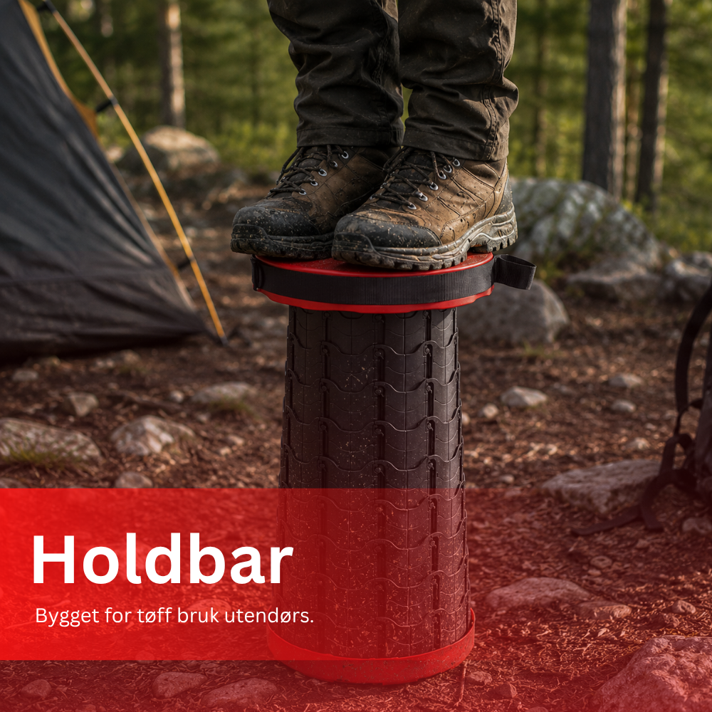 FlexSeat - Portabel sammenleggbar campingkrakk