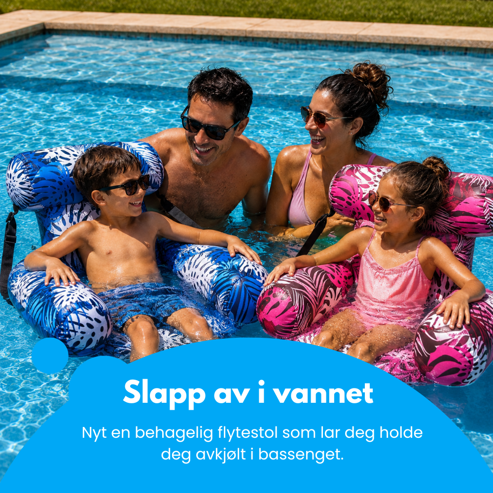 AquaFloat - Oppblåsbar bassengstol